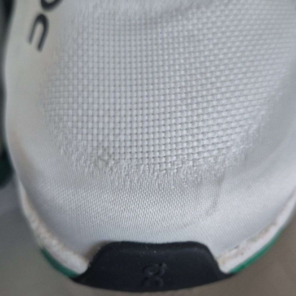 On Running White and Teal Women's Sneakers - Picture 13 of 16